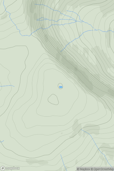 Thumbnail image for Beinn Bhan [Morvern and Kingairloch] [NM668489] showing contour plot for surrounding peak